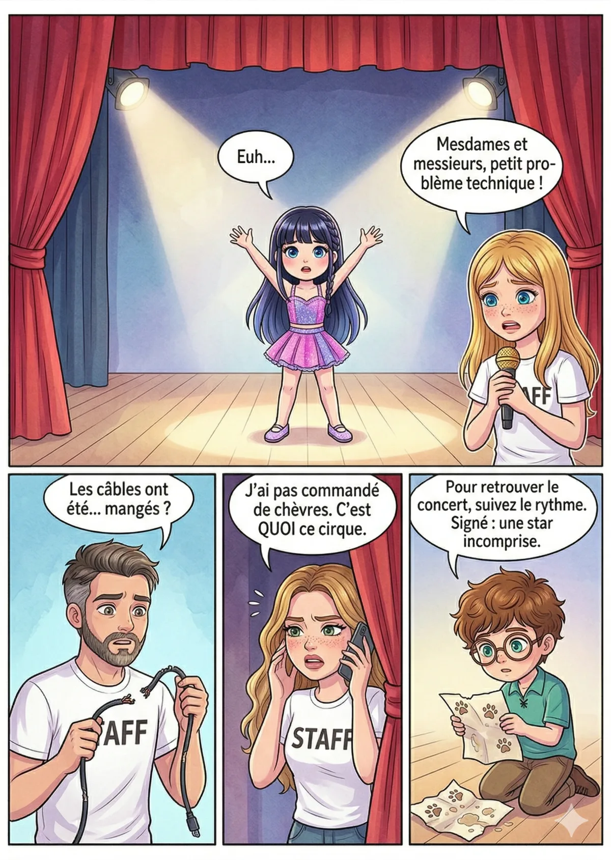 Planche 3 — Rideau !