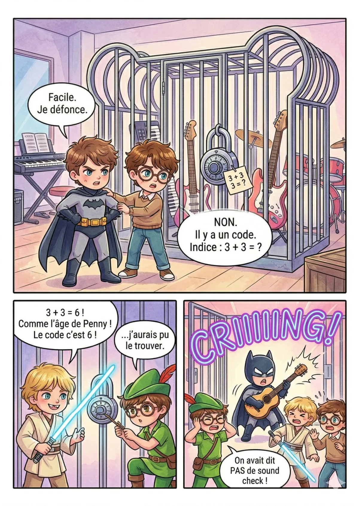 Planche 6 — Le studio piégé