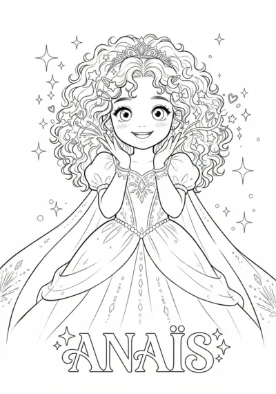 Coloriage de Anaïs