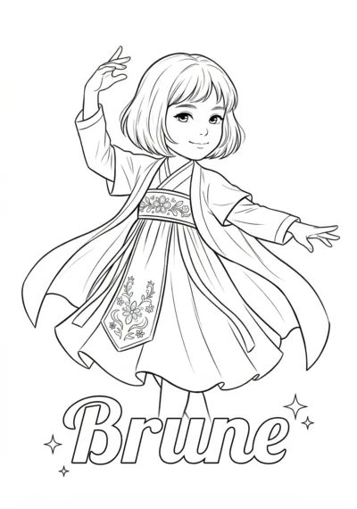 Coloriage de Brune