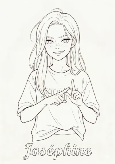 Coloriage de Joséphine
