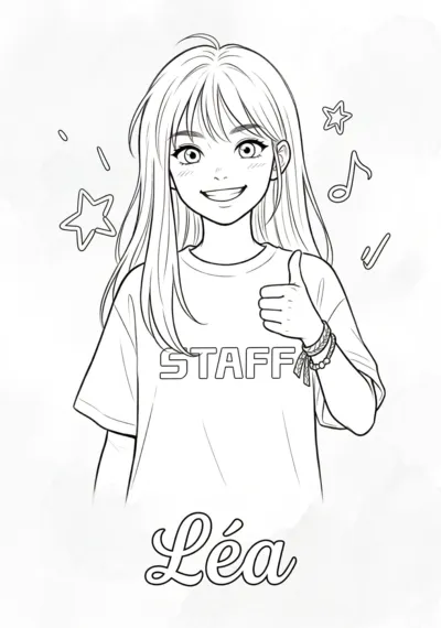 Coloriage de Léa