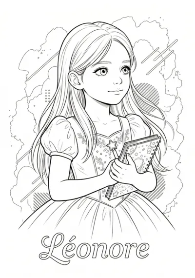 Coloriage de Léonore