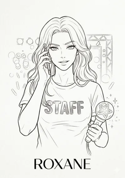 Coloriage de Roxane