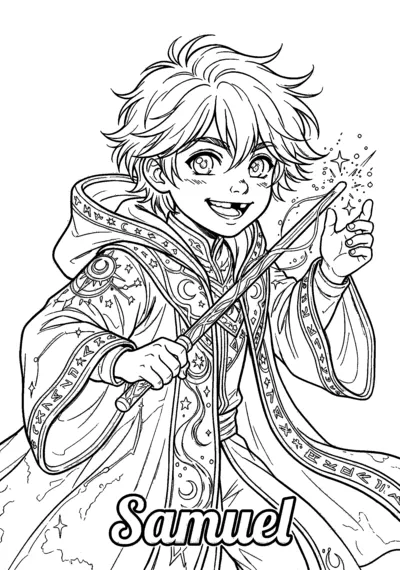 Coloriage de Samuel