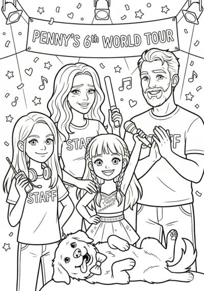 Coloriage de La Famille