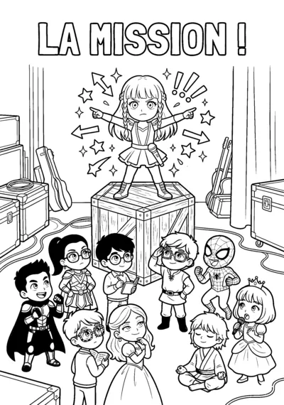 Coloriage — La Mission !