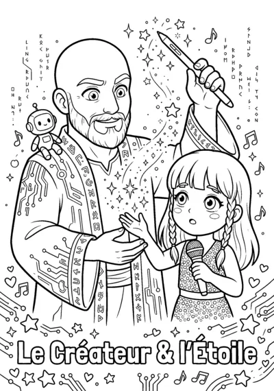 Coloriage de Le Créateur & l’Étoile
