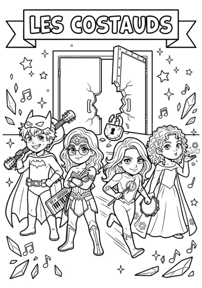 Coloriage — Les Costauds