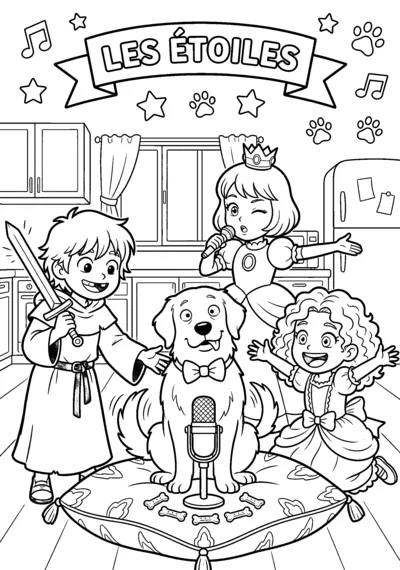 Coloriage — Les Étoiles