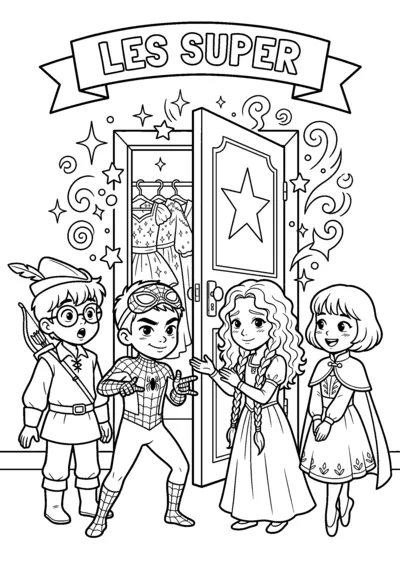 Coloriage — Les Super